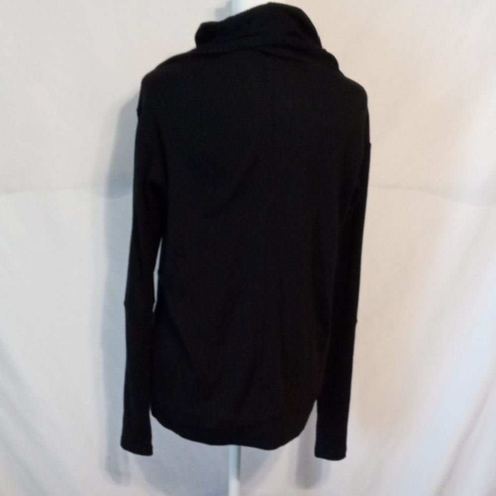 GAIAM Black Divine Wrap cardigan sweater - Picture 2 of 5